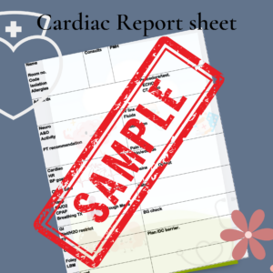 Cardiac Report sheet